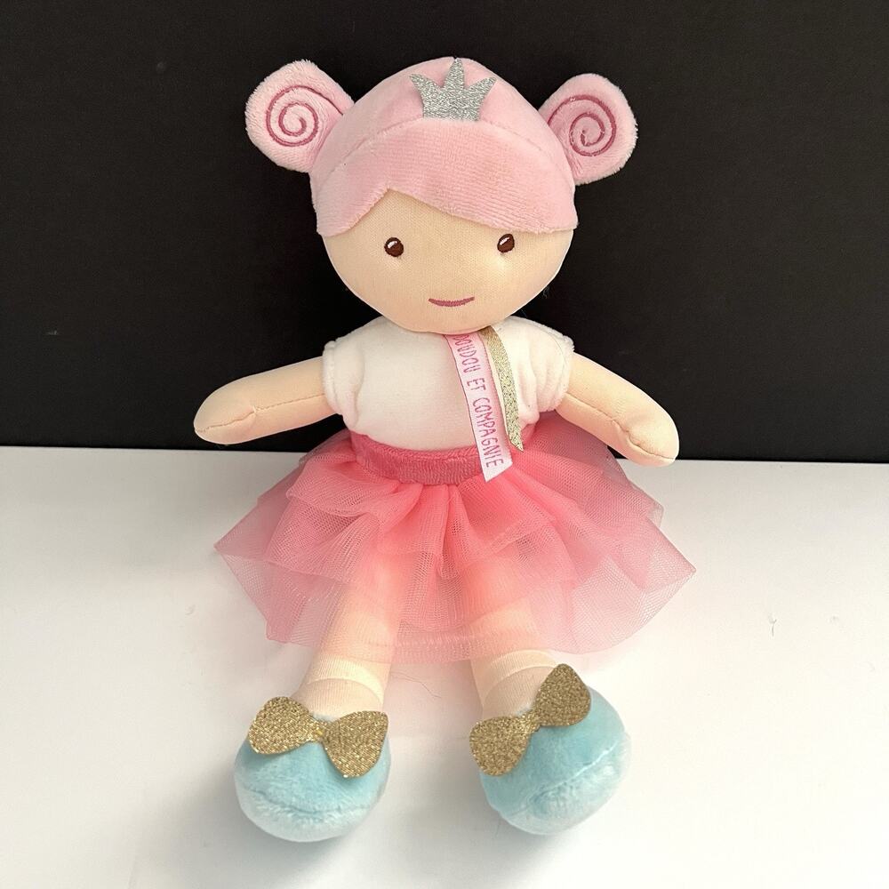 JoliJou Paris Doudou Et Compagnie Demoiselle Princess Emma Girl Cloth Doll 10"